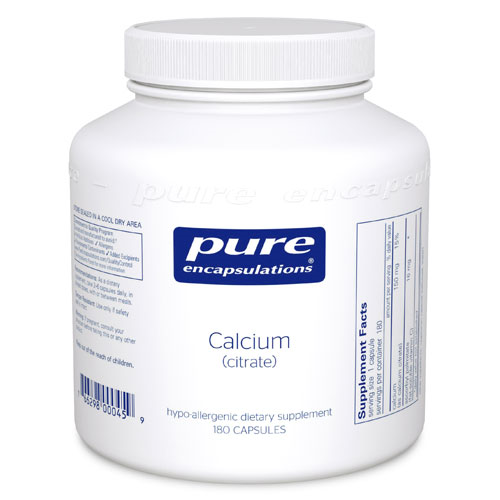 Calcium (citrate) 180's, Pure Encapsulations