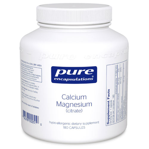 Calcium/Magnesium (citrate) 180's, Pure Encapsulations