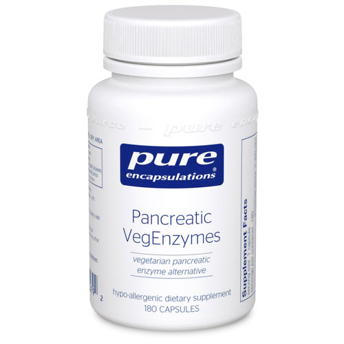 Pancreatic VegEnzymes 180's, Pure Encapsulations