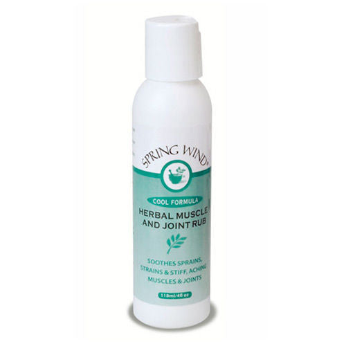Herbal Muscle and Joint Rub (Cool) Spring Wind 4 oz.