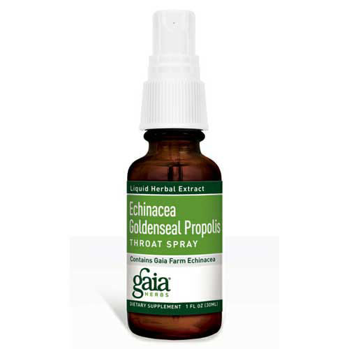 Echinacea / Goldenseal Propolis Throat Spray, Gaia Liquids