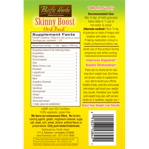 Skinny Boost Herb Pack by Pacific Herbs