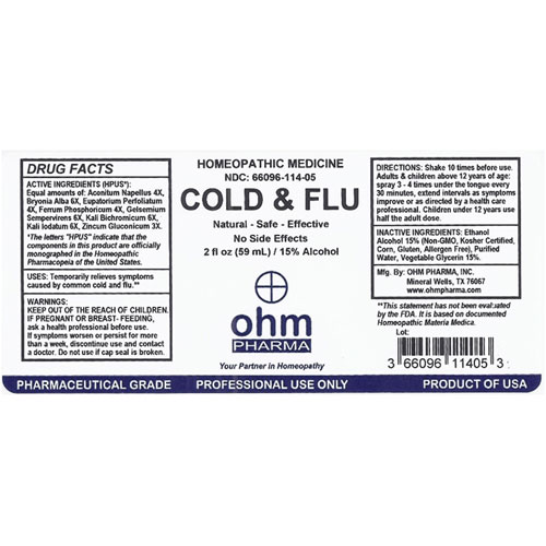 Cold 2 oz. Spray, Ohm Pharma