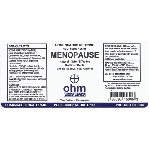 Menopause 2 oz. Spray, Ohm Pharma
