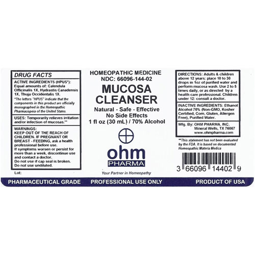 Mucosa Cleanser Topical 1 oz. Dropper, Ohm Pharma