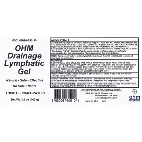 Drainage Lymphatic Gel 3.5 oz. pump, Ohm Pharma