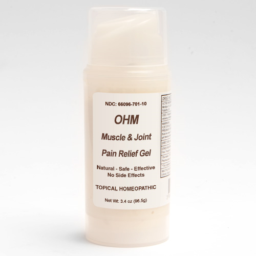 Muscle & Joint Pain Relief Gel 3.4 oz. pump, Ohm Pharma