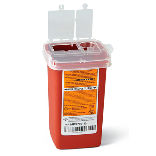 Sharps (1) Quart Needle Disposal Container