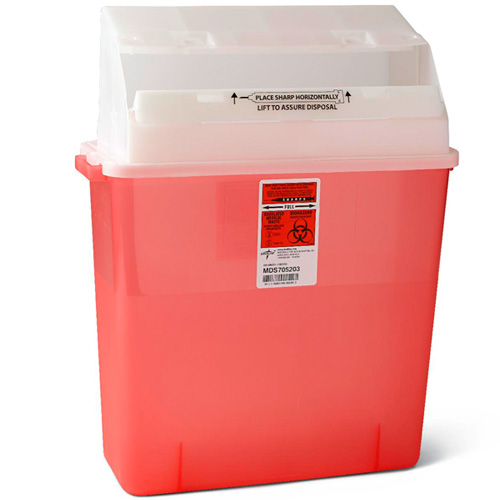 Sharps (3) Gallon Translucent Needle Disposal Container