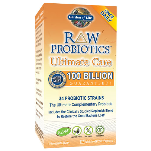 Raw Probiotics Ultimate Care 30 Caps by Garden of Life