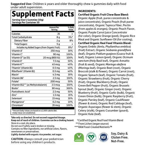 mykind Organics Kid's Multi Gummies (Fruit) 120's by GoL