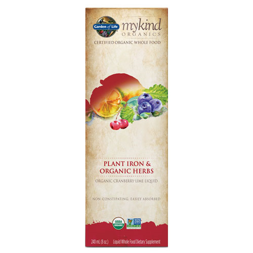 mykind Organics Liquid Iron (Cranberry-Lime) 8 oz. by GoL