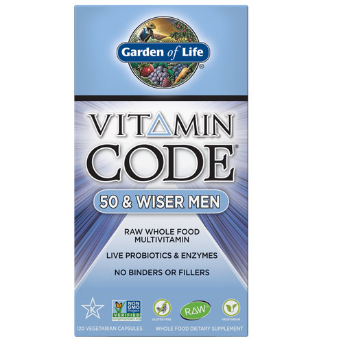 Vitamin Code Men 50 & Wiser 120 Caps by Garden of Life