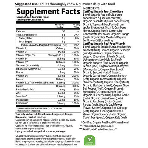 mykind Organics Men Multi Gummies 120's by Garden of Life