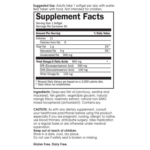 Minami Omega-3 60 Softgels by Garden of Life