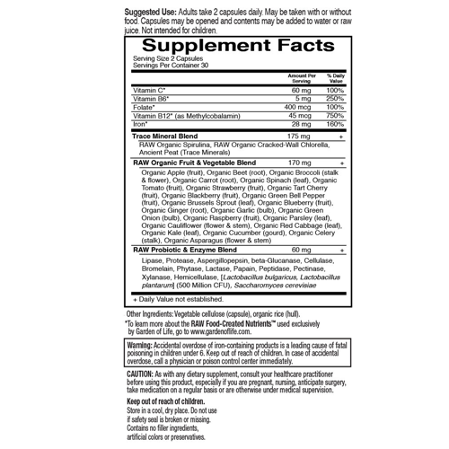 Vitamin Code Healthy Blood 60 Caps by Garden of Life