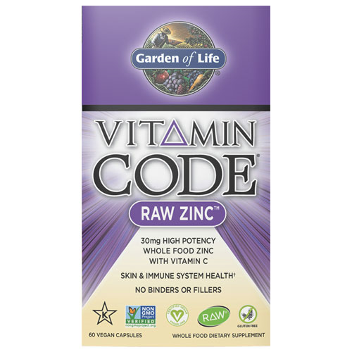 Vitamin Code Raw Zinc 60 Caps by Garden of Life