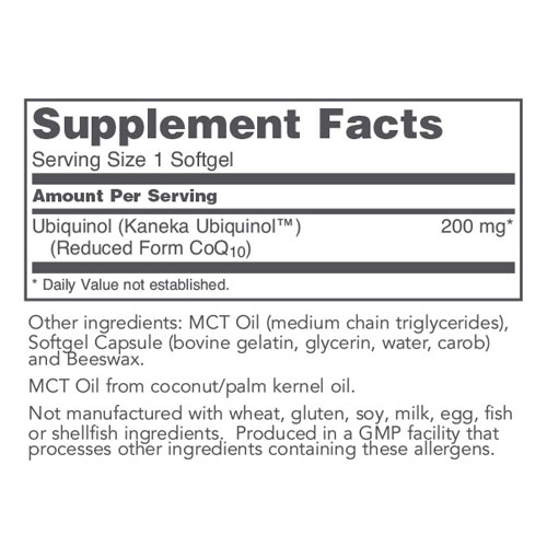 Ubiquinol (200mg) 60 softgels by Protocol
