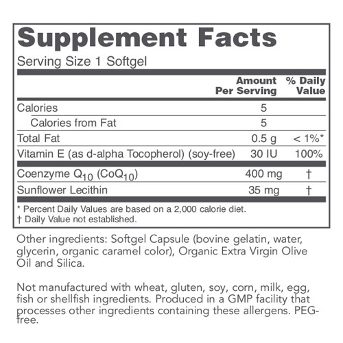 CoQ10 (400mg) 60 softgels by Protocol
