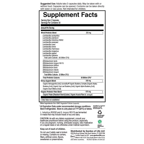 Dr. Formulated Probiotics Mood COOL 60 Caps by GoL