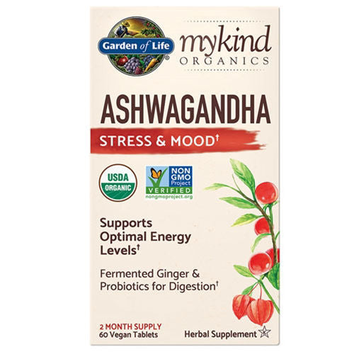 mykind Organics Ashwagandha 60 tabs by Garden of Life