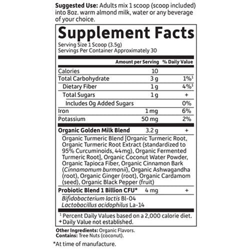 mykind Organics Golden Milk 107g by Garden of Life