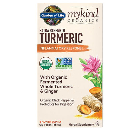 mykind Organics Extra Strength Turmeric 120 tabs by GoL