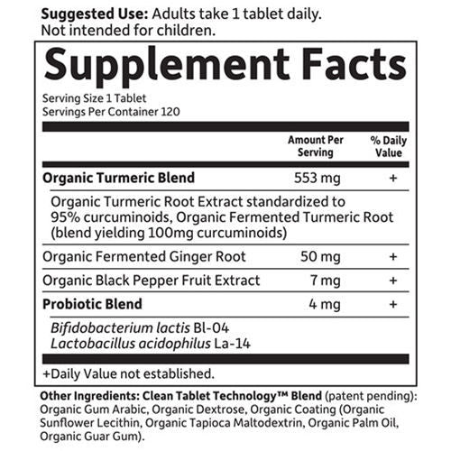 mykind Organics Extra Strength Turmeric 120 tabs by GoL