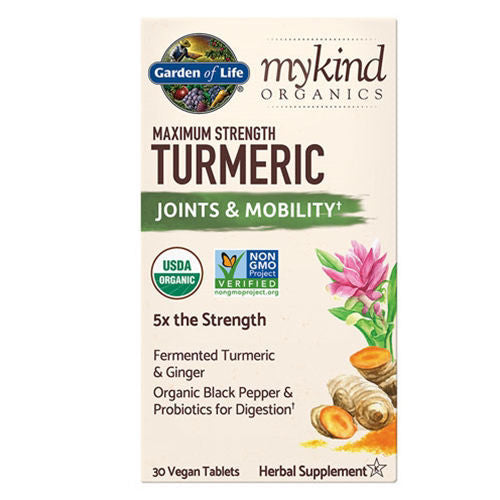 mykind Organics Joints & Mobility Turmeric 30 tabs by GoL