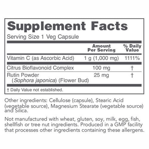 Vitamin C-1000 w/ Bioflavonoids & Rutin 120 caps by Protocol