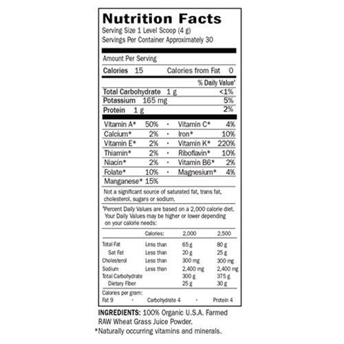 Raw Organic Perfect Food Wheat Grass Juice (Unflavored)