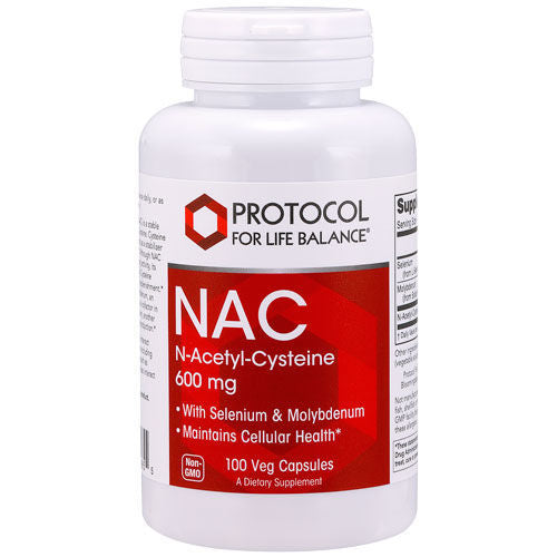 NAC (N-Acetyl Cysteine) (600mg) Plus 100 caps by Protocol