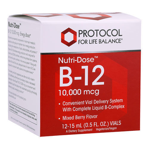 Nutridose B12 (10,000 mcg) 15 ml. 12 pack by Protocol