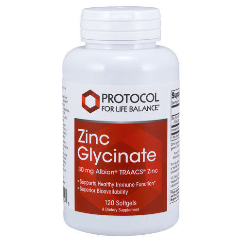 Zinc Glycinate (30mg) 120 softgels by Protocol