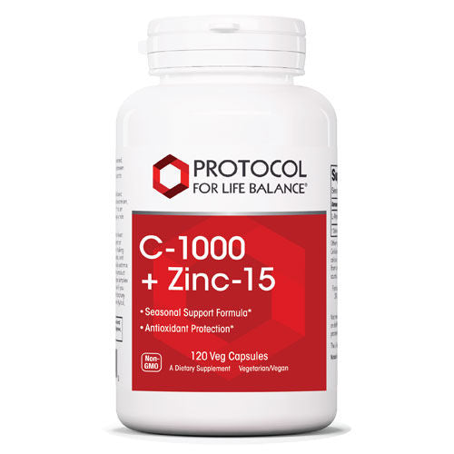 Vitamin C-1000 + Zinc-15 120 caps by Protocol