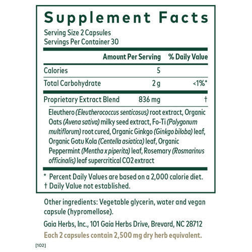 Cognitive Formula 60 caps, Gaia Professional