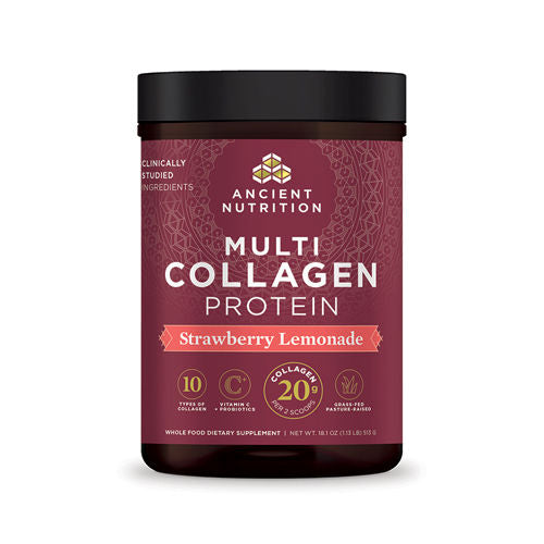 Multi Collagen Protein (Strw Lem) 513g by Ancient Nutrition