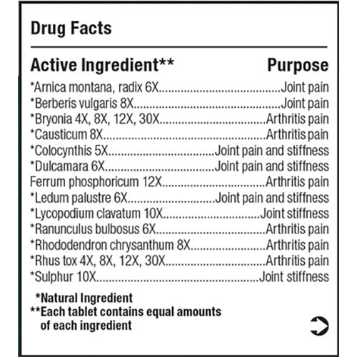 Arthritis tablets by BHI 100's