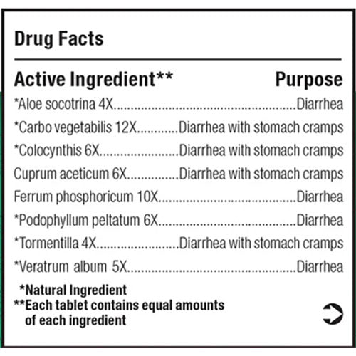 Diarrhea tablets by BHI 100's