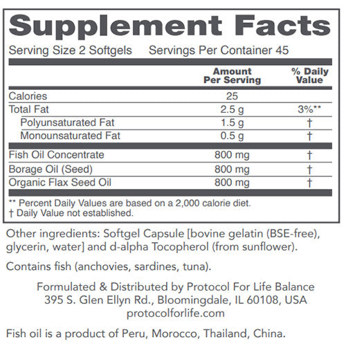 Super Omega 3-6-9 90 softgels by Protocol