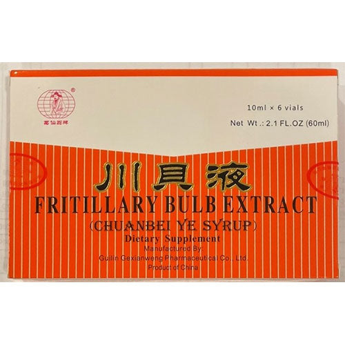Fritillary Bulb Extract (Chuanbei Ye) 6 x 10cc Vials
