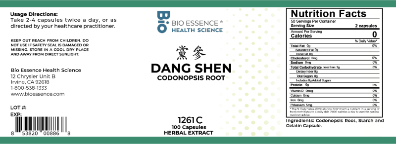 Dang Shen 100g - Bio Essence Extract Powder