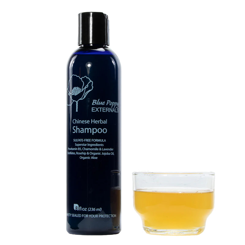 Chinese Herbal Shampoo 8 oz, Blue Poppy