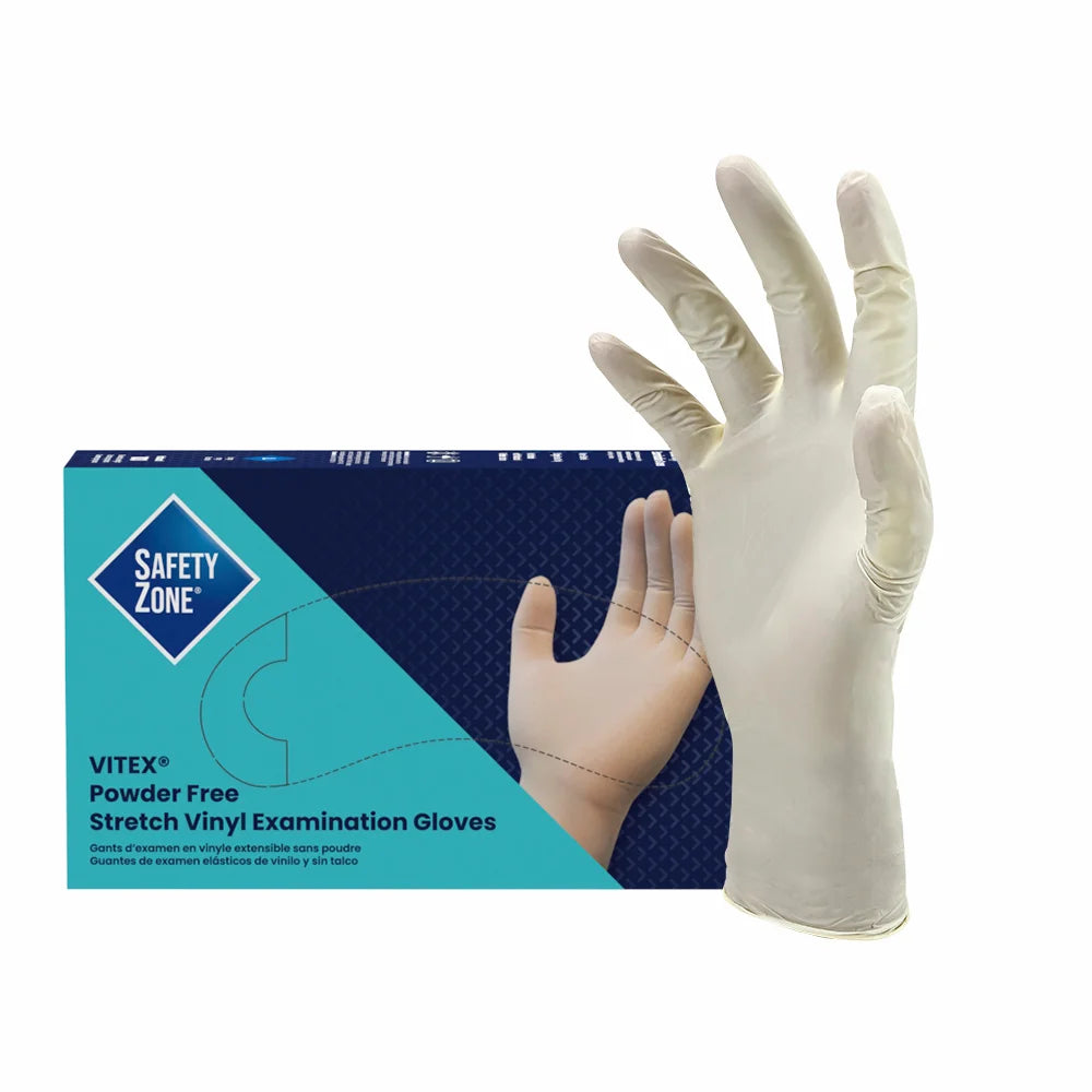 Safety Zone® VITEX® Vinyl Exam Gloves, Powder Free