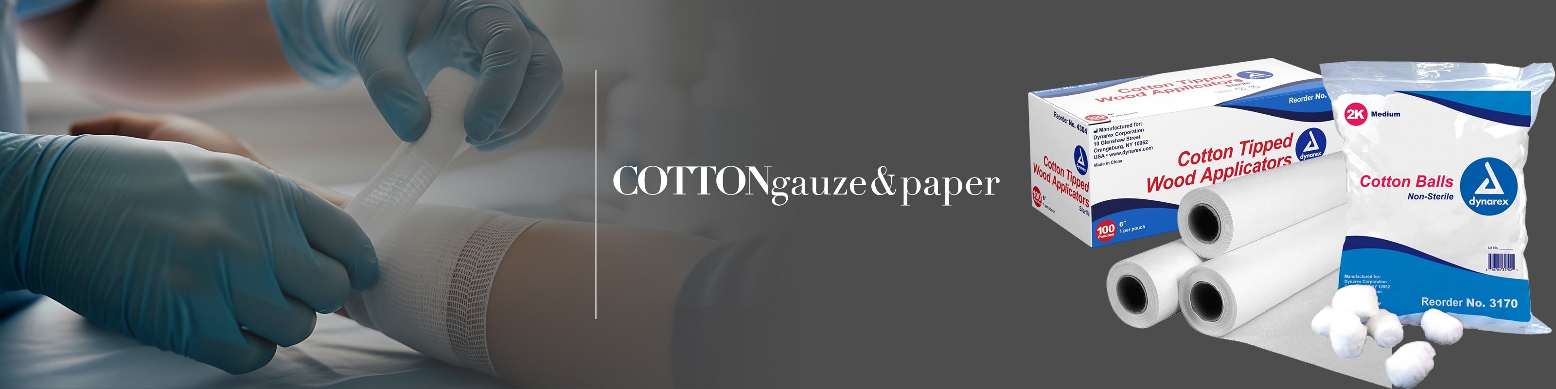 Cotton, Gauze & Paper