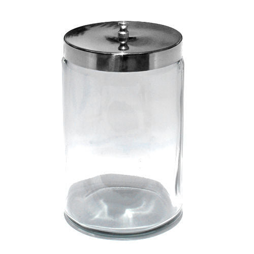 Glass Applicator Jar, 6.75" H x 3" dia.