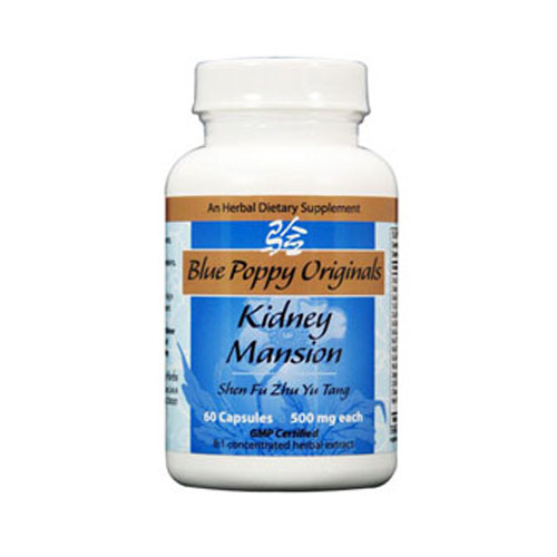 Kidney Mansion Caps 60's, Blue Poppy