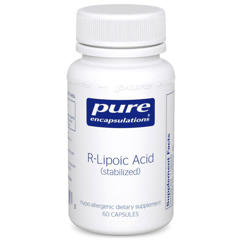 R Lipoic Acid (stabilized) 60's, Pure Encapsulations