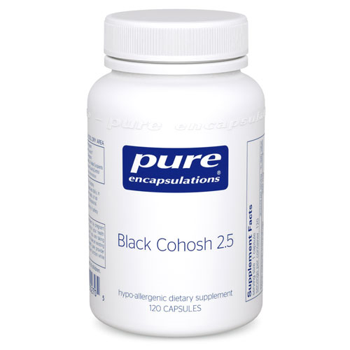 Black Cohosh 2.5 120's, Pure Encapsulations
