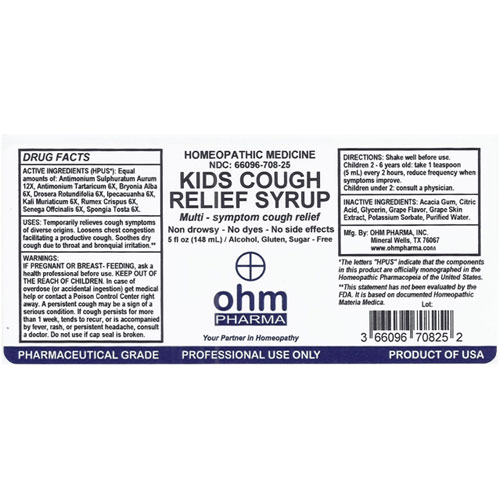Kids Cough Relief Syrup 5 oz., Ohm Pharma